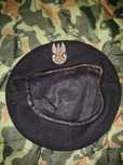 Beret wojskowy marynarki wojennej lwp prl