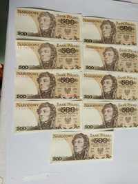 24 banknoty 500zł emisja 1982r.