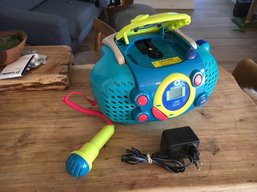Leitor de CD criança com karaoke