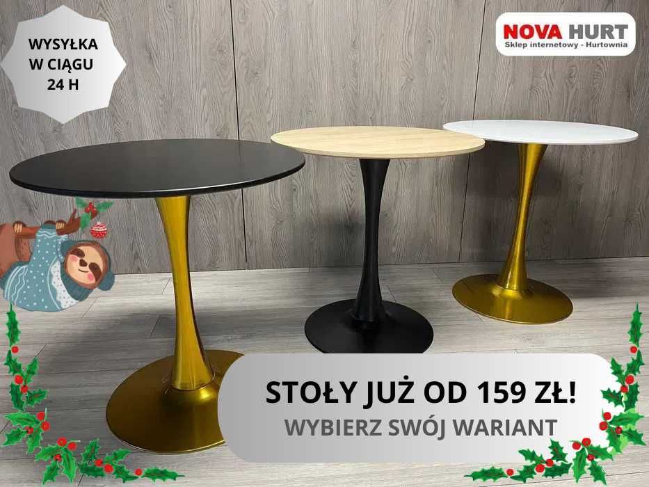 Stół Stolik blat nowoczesny okrągły do kuchni jadalni LUGANO.pro