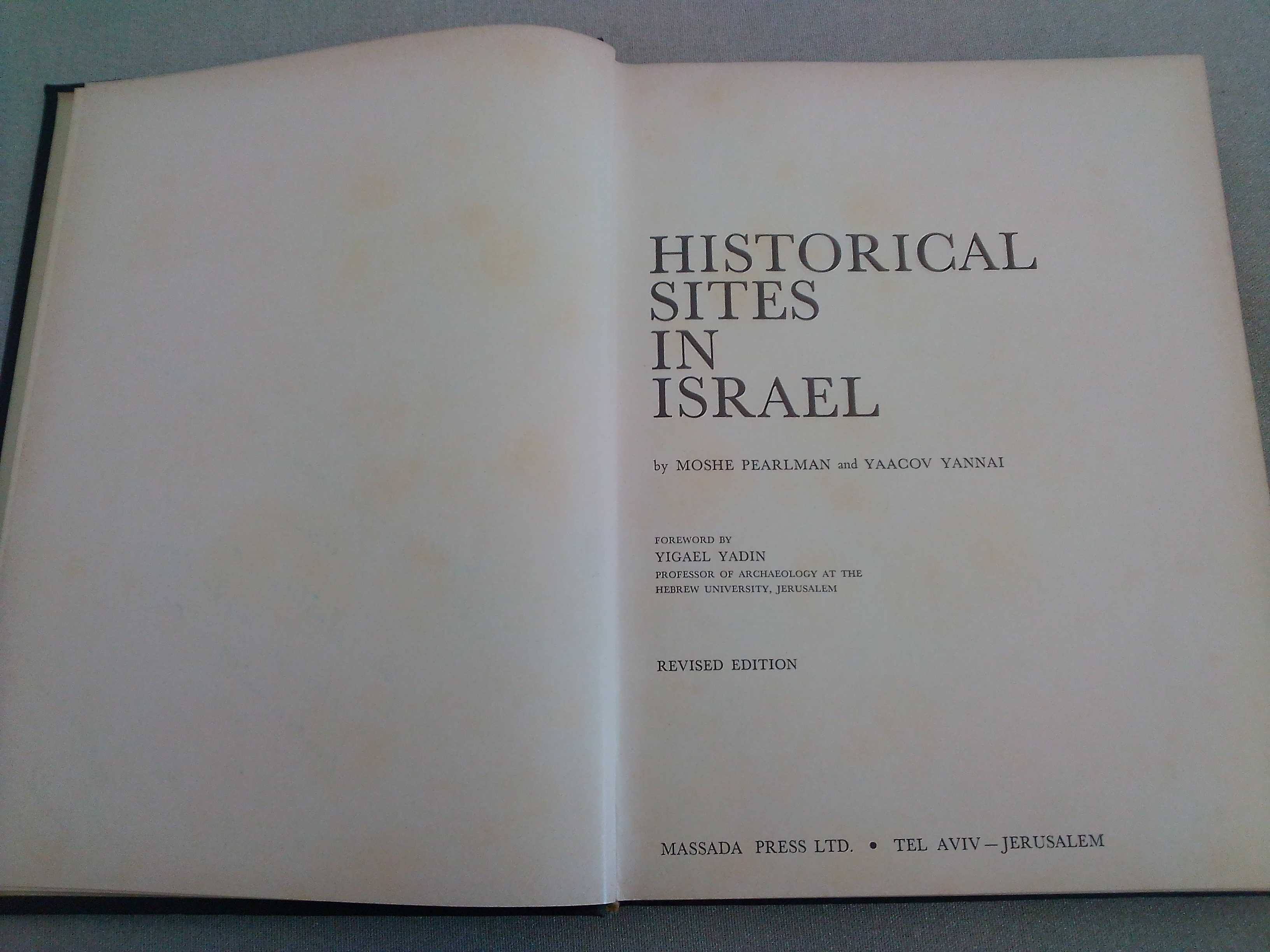 Historical Sites in Israel - Livro raro