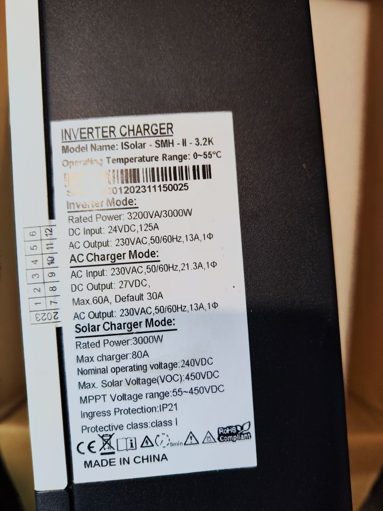 Inwerter offgrid Easun SMH II 3.2k 24v przetwornica