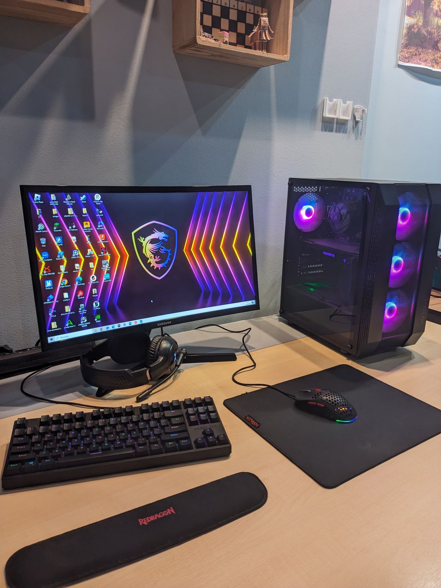 Komputer Gamingowy | PC do gier | i7 | GTX 1070 | 16 Gb RAM | WI-FI |
