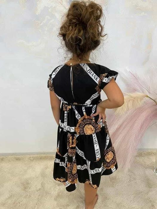 Piękne sukienki letnie trzy kolory dziewczynka Lola bianka