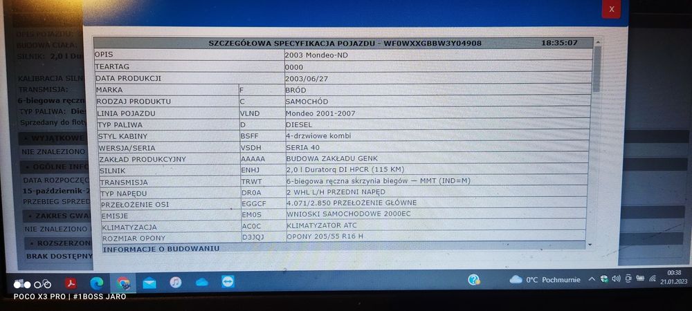 Licencja OEM FORD IDS FORD 24 h