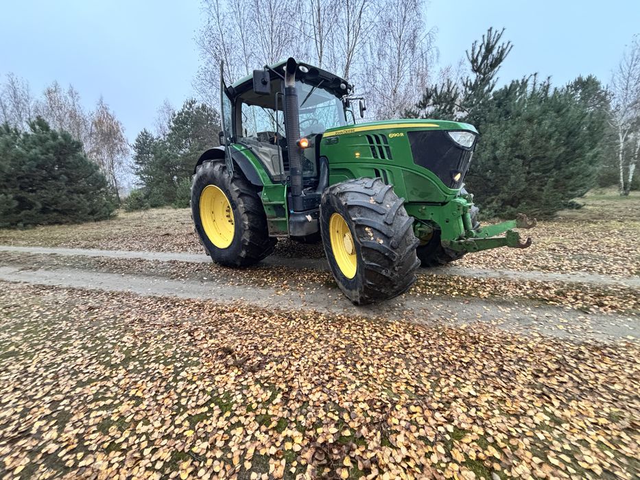 John Deere 6190R PQ, BRUTTO! Umowa tuz, pneumatyka (fendt,case,claas)