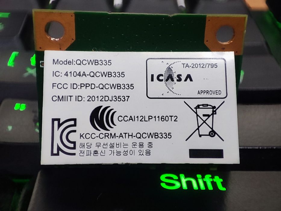 Wifi + bluetooth chip Intel ac 3165ngw