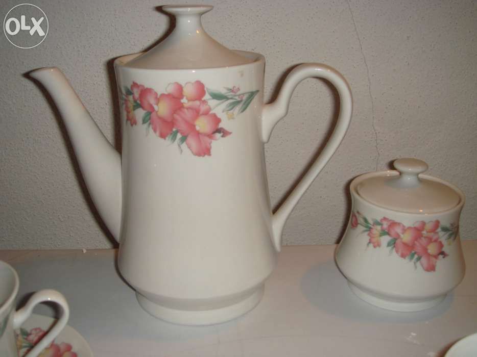 Serviço de chá,porcelana, NOVO