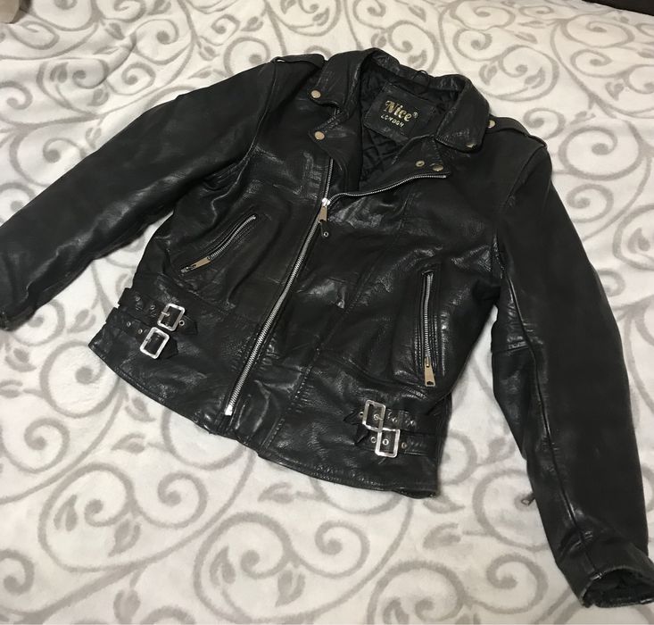 Шкіряна Мото куртка косуха Nice London-S- M