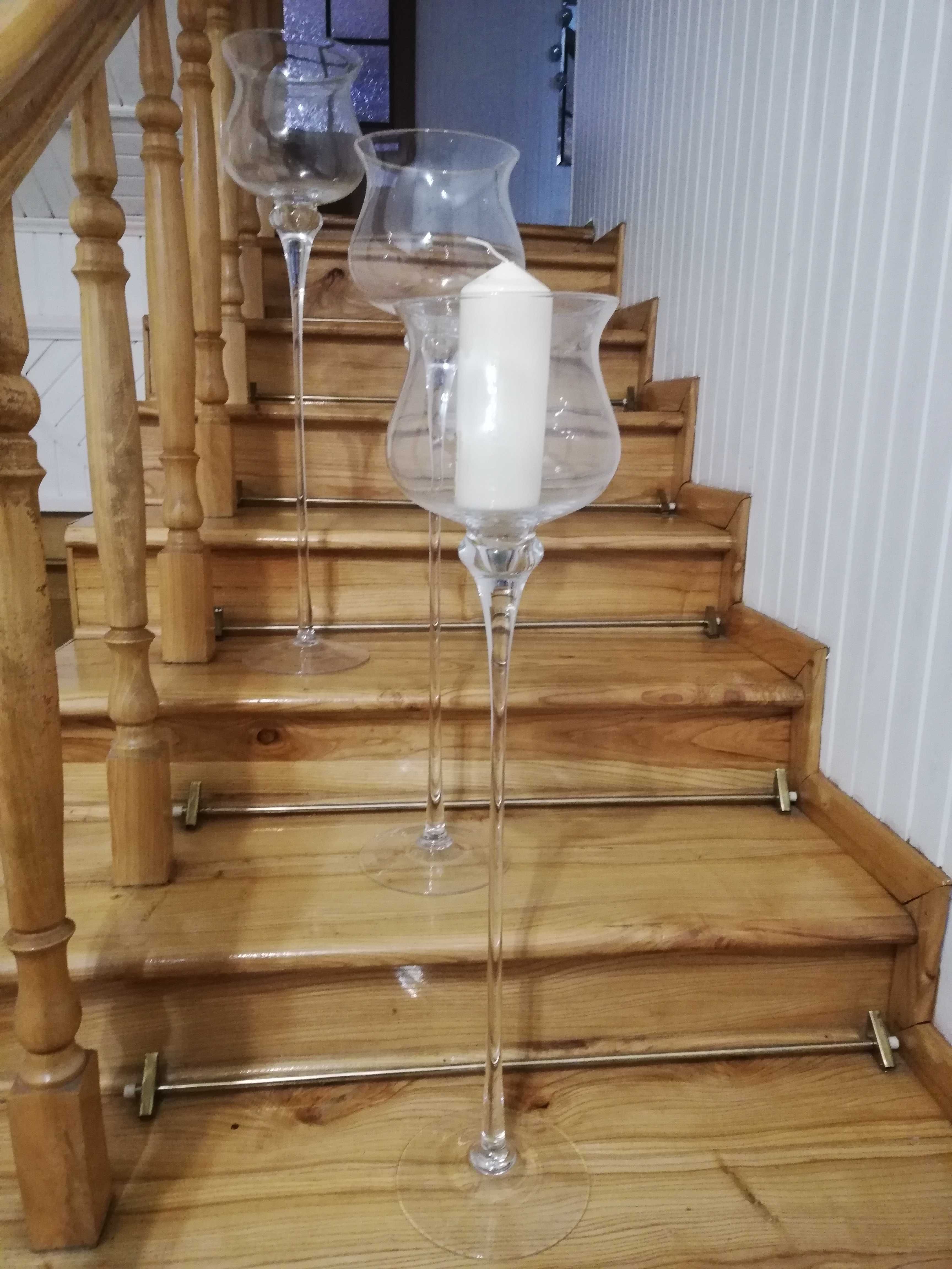Komplet dużych świeczników