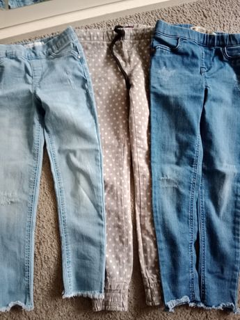 Jeans trzy pary 128 denim