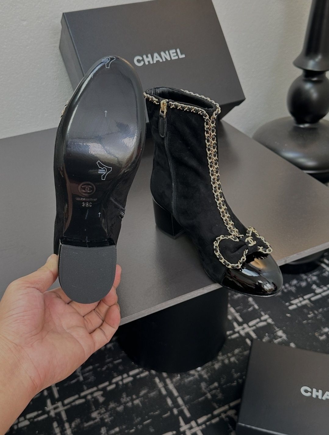 Chanel 24P botki kokarda łańcuch r. 35-41 Wrocław Stare Miasto
