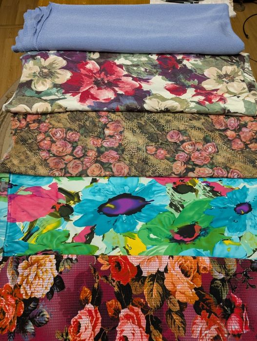 Трикотаж отрезы,ангора,джерси,трикотин,масло,вельвет,кремплен.