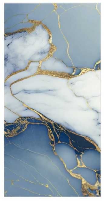 Gres polerowany 120x60 EFEKT ZŁOTA marmur błękit BLUE WYSOKI POŁYSK