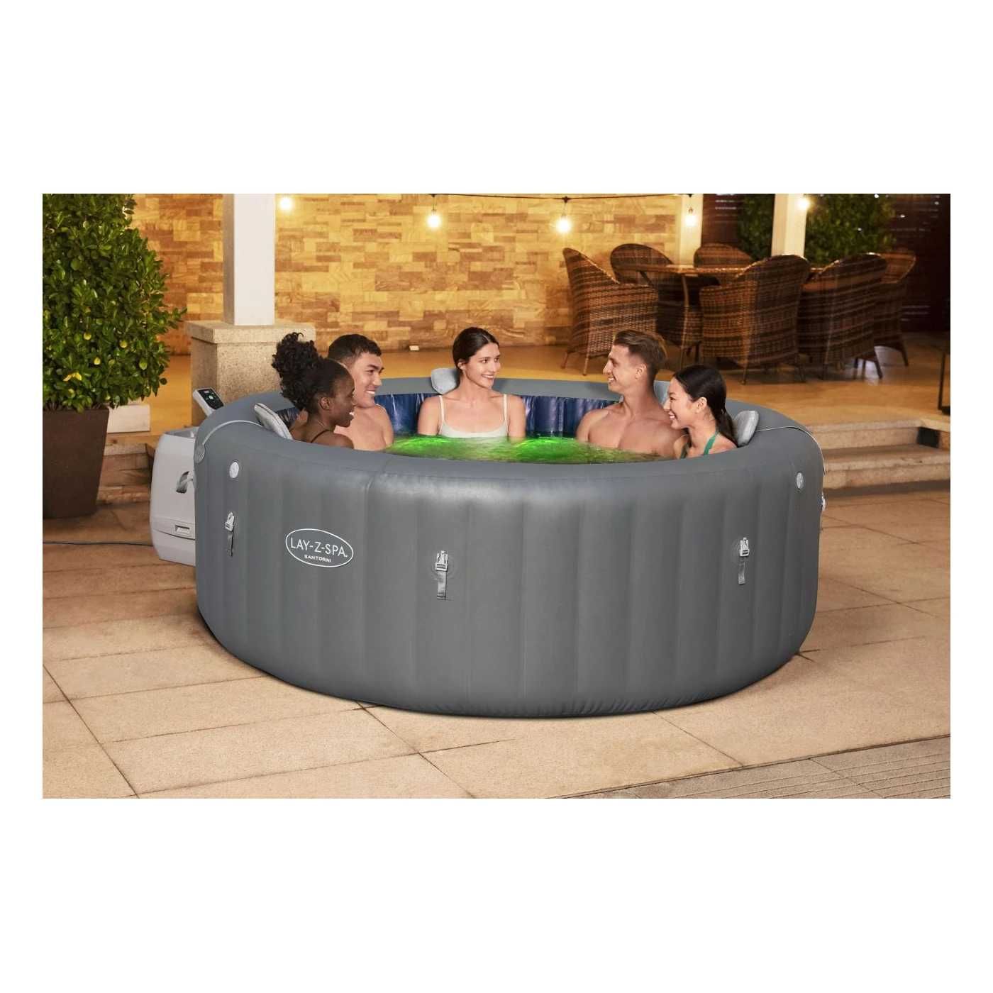 Nowe Lay-Z-Spa Santorini SMART HydroJet PRO Jacuzzi BESTWAY