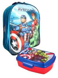 Zestaw Plecak Przedszkolny Śniadaniówka Avengers