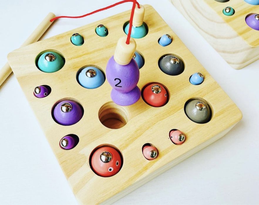 Магнитная рыбалка с рыбками и червячками