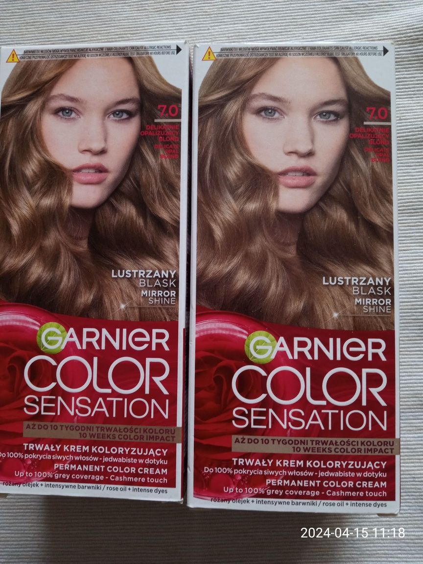 Farba do włosów Garnier 7,0 2 sztuki