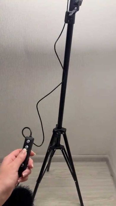 Лампа RGB 36см кільцева БУ LED тримач штатив телефону