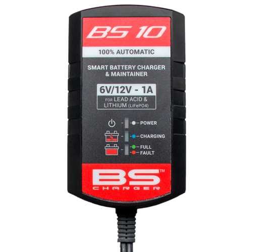 Carregador de bateria inteligente BS baterry BS10 12V e 6V Moto