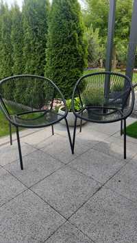 Krzesło fotel CORANI obi ogrodowy obi czarny 2 szt