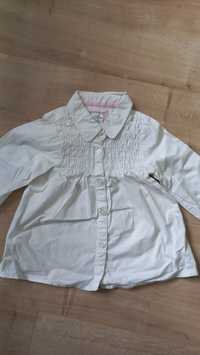 Biała bluzka koszula rozm. 86 H&M