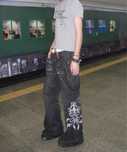 джинсы y2k sk8 opium клеш