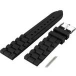 Pasek do zegarka 22mm silikonowy czarny