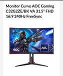 Monitor Gaming AOC C32G2ZE/BK – 32″, 240Hz, 0.5ms