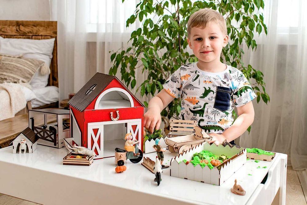 Акція! ФЕРМА для тварин ляльковий будинок для животных шляйх