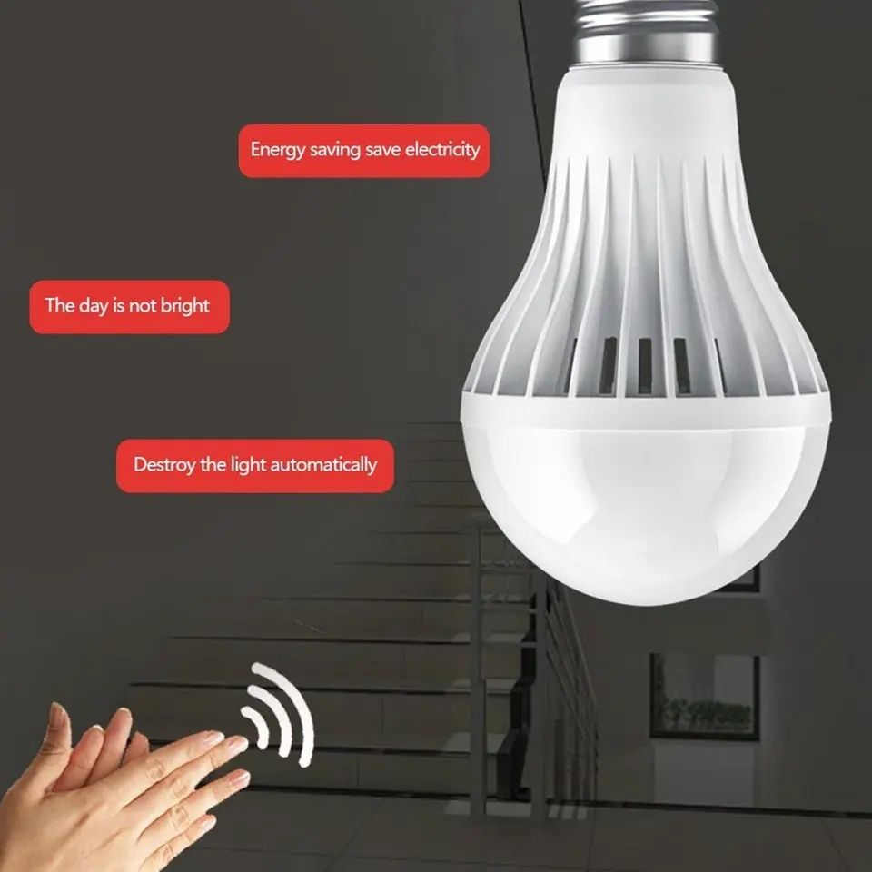 Лампа led sensor e27 реагує на звук
