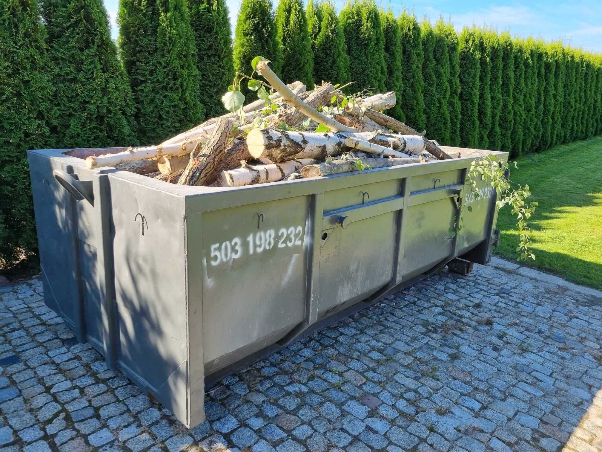 kontenery na gruz, wywóz, ziemia, liście, piach, worki big bag