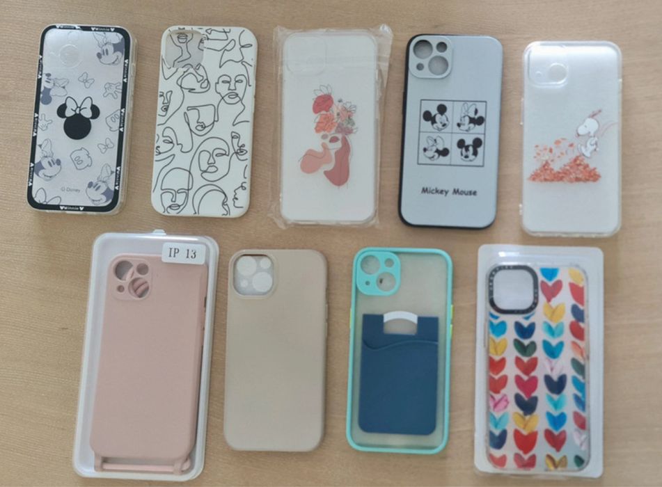 9 capas iphone 13 (total 10€)