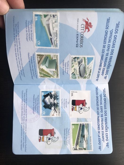 Passaporte da Expo 98 (raro) e bilhete