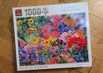 Puzzle 1000 King, field of flowers