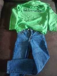 Spodnie Zara i bluza Benetton