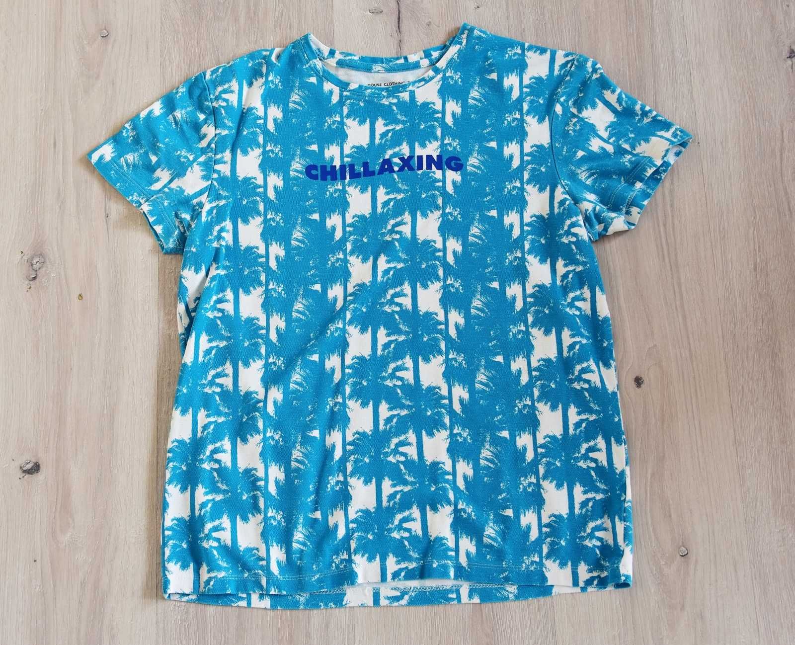 * House koszulka hawajska palmy rozm S