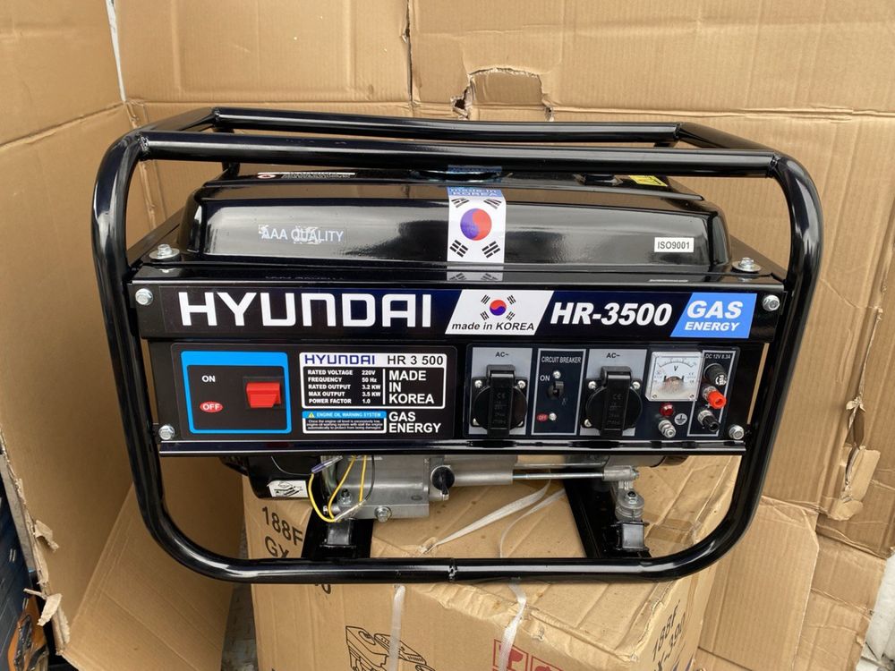 Генератор HYUNDAI 3.5 кВт DF медь, Корея бесплаьная доставка