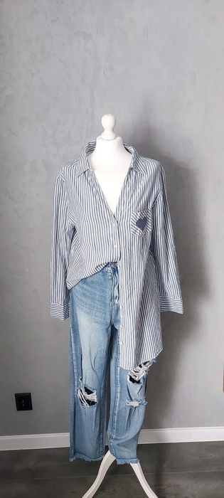 Bawełniana koszula w paski Primark M