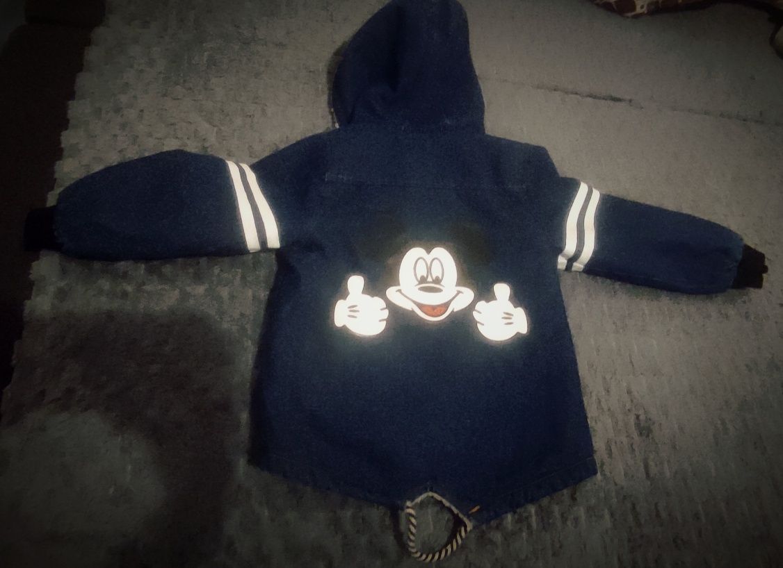 Kurtka dżinsowa, ocieplana chłopiec 104 Myszka Miki Disney
