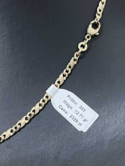 Złoty łańcuszek pr333, 8k, 12.71gr, 45cm/Komis Krzysiek