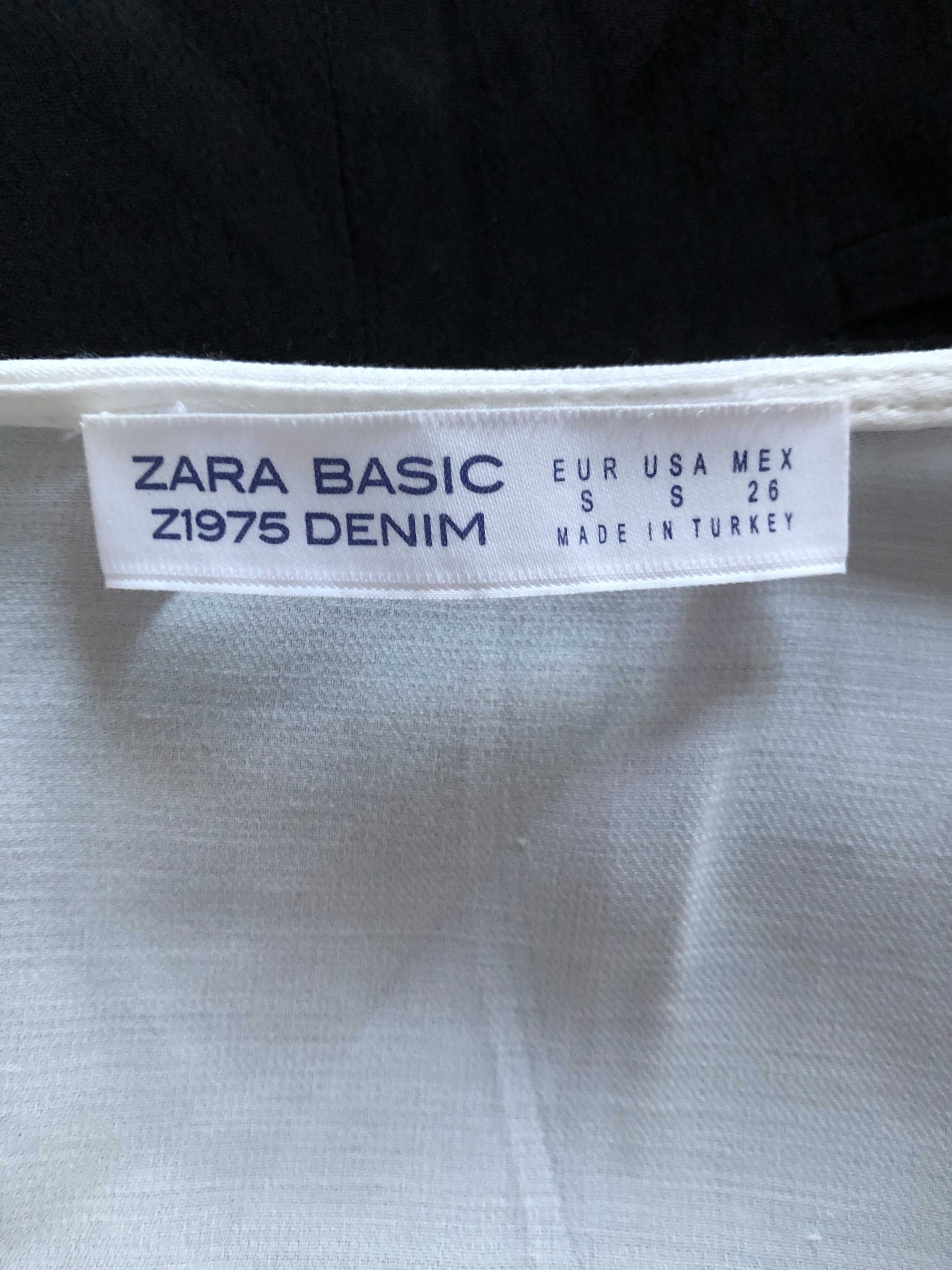 Elegancki kombinezon biało-czarny Zara S