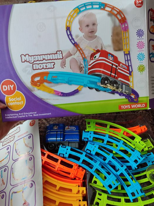 Музичний потяг . Гра для дітей