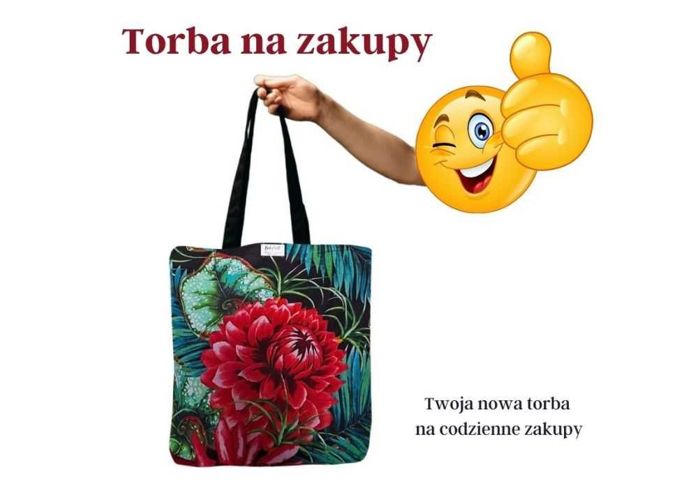 Torba siatka na zakupy Red Dahlia Elegancja, natura i funkcjonalność