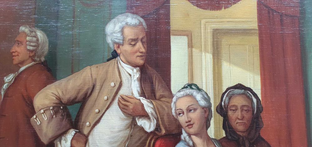 Obraz olejny w ramie