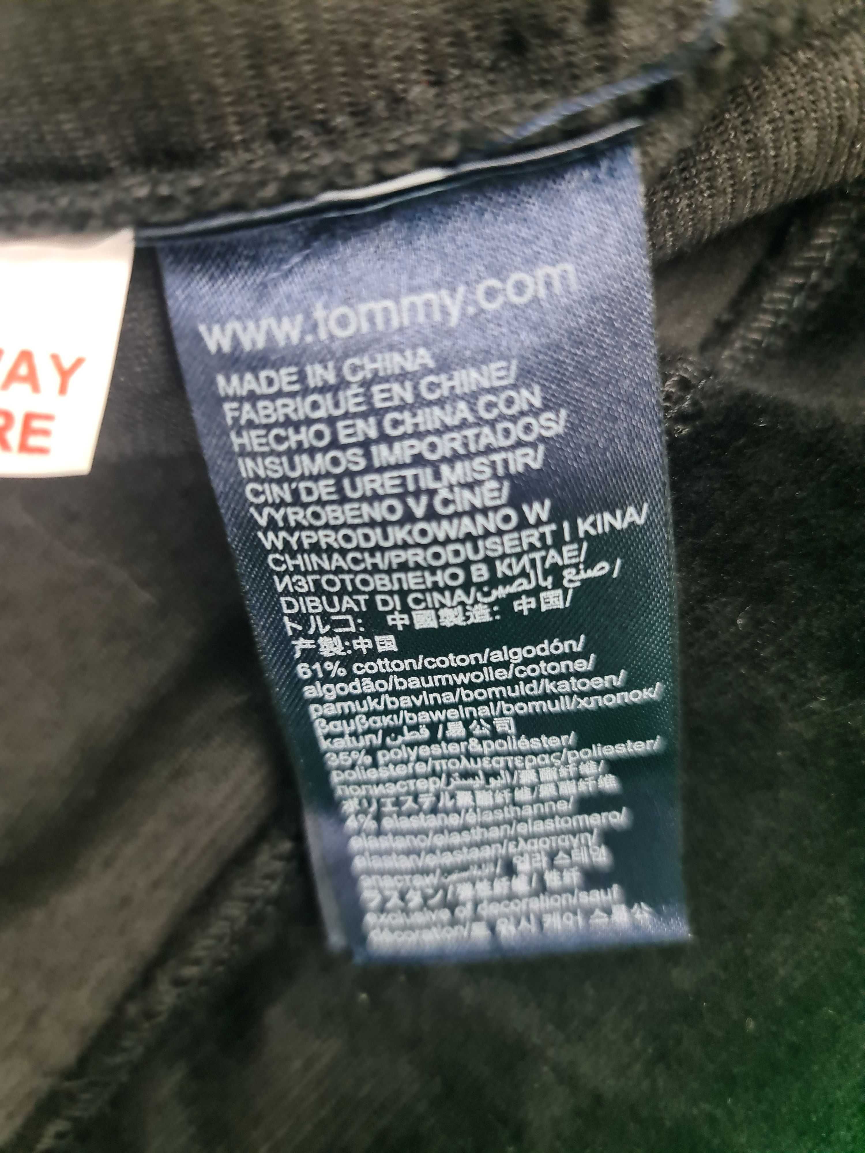 Komplet męski dresowy tommy hilfiger welur dres bluza