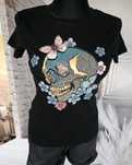 Tshirt cyrkonie czaszka biały lub czarny