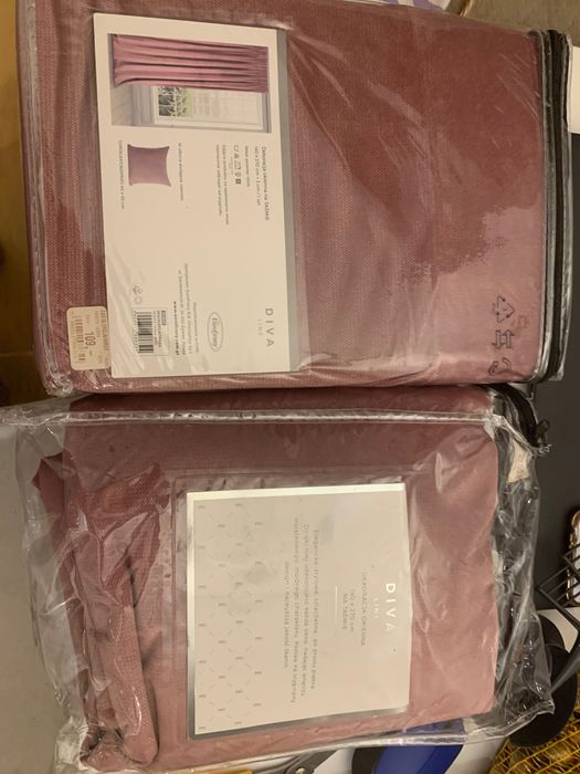 Eurofirany Różowe zasłony nowe 2 szt