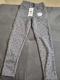 Spodnie legginsy ciepłe nowe z metką r. 122