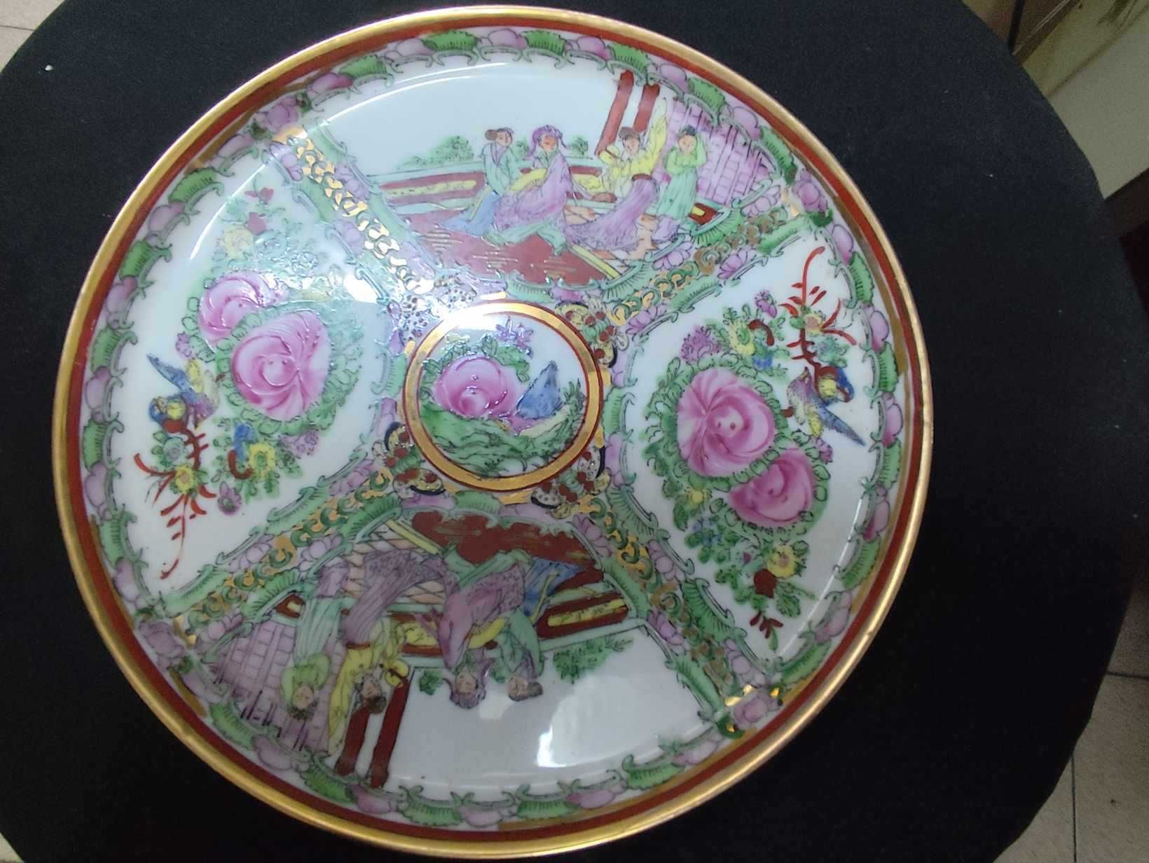 Bule de porcelana fabricado em macau vintage de 12 peças